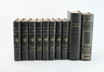 null [Illustrés] Lot de 10 volumes reliés :
- MAUROIS. 8 volumes, Grasset, 1928-1930
-...