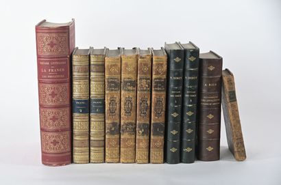 null [Divers] Lot de 6 titres en 11 volumes reliés : 
Paul et Virginie (1802, in-12...
