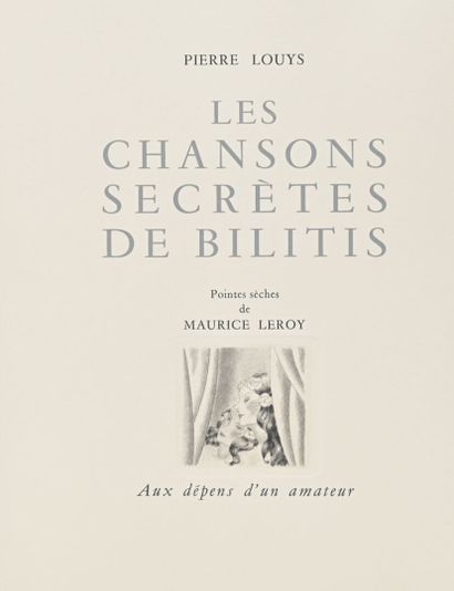 null [Illustrés] Lot de 3 volumes :
- [P.-E. Bécat] Longus. Amours pastorales. 1939,...