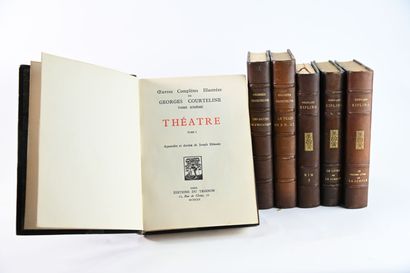 null [HEMARD] Georges COURTELINE.
OEuvres illustrées.
Paris, Trianon, 1930, 6 volumes...
