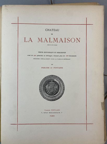 null Charles PERCIER et Pierre FONTAINE.
Château de La Malmaison. Texte Historique...