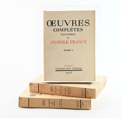 Anatole FRANCE.
OEuvres complètes Illustrées.
Paris,...