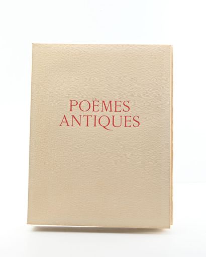 null [CHIMOT] Pierre LOUYS.
Les Poèmes Antiques.
Paris, Guillot, 1949, in-4 en feuilles...