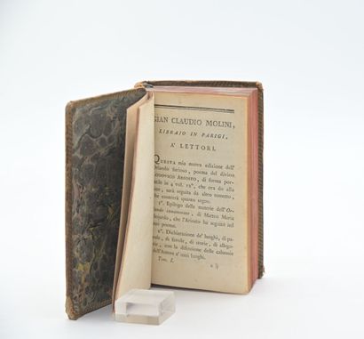 null ARIOSTE. Orlando Furioso.
Paris, 1788, 5 volumes in-12 reliés pleine basane...
