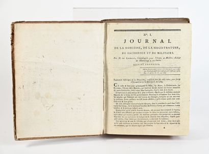 null de LACROIX.
Journal de la Noblesse, de la Magistrature, du Sacerdoce et du Militaire....