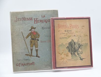 [FRAIPONT] Ensemble de 2 volumes, in-4 reliés...