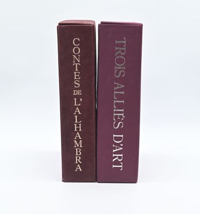 null [Illustrated] Lot of 2 volumes:
- IRVING. The Tales of the Alhambra. Illustrations...