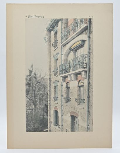 null [Art Nouveau] Hector GUIMARD.
Planches de l'Album Le Castel Béranger.
En 1898...