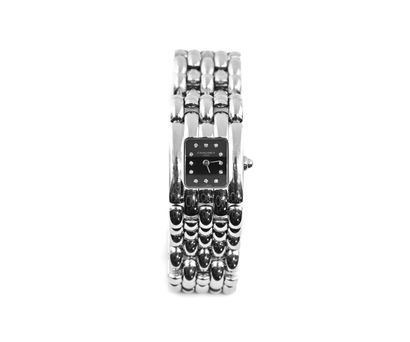 null Chaumet 
Lady's wristwatch, model Khésis out of steel, rectangular dial black...