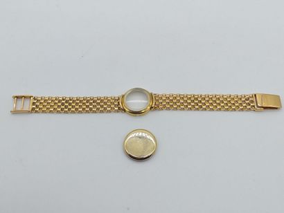 null OMEGA. 
Ladies' watch. Gold case 585°/00, squirrel hallmark, gold bracelet 750°/00...