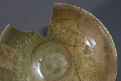 null VIETNAM, XIIe/XIVe siècle	
Ensemble comprenant en grès émaillé beige comprenant...