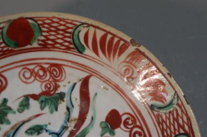 null CHINE, Fours de Swatow (Zhangzhou), XVIe siècle	
Deux coupes en porcelaine émaillée...