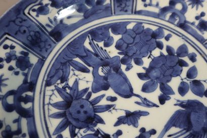 null JAPAN, Arita kilns, 17th century
Porcelain plate 
decorated in blue underglaze...