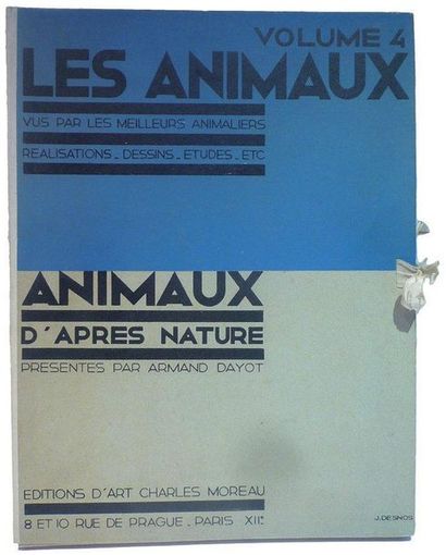 DAYOT Armand «Les Animaux», volume 4, éditions Charles Moreau, Paris, s.d. 49 planches...