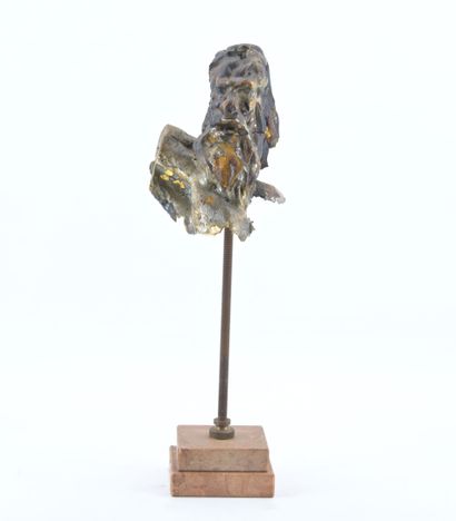 null Olivier MATTEI 
Sculpture tête sur socle
résine et bois
35 cm