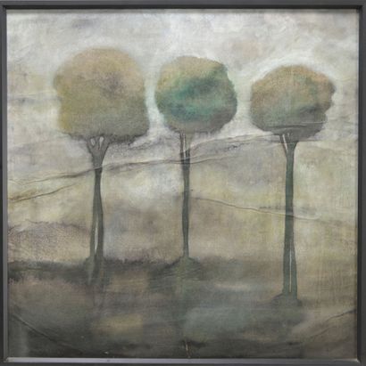 null Olivier MATTEI 
"Paysage trois arbres", 2007
aquarelle papier
Signé et daté...