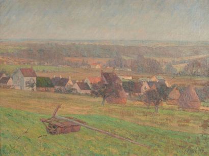 Louis LE BAIL (1866-1929) 
Paysage du Vexin,...