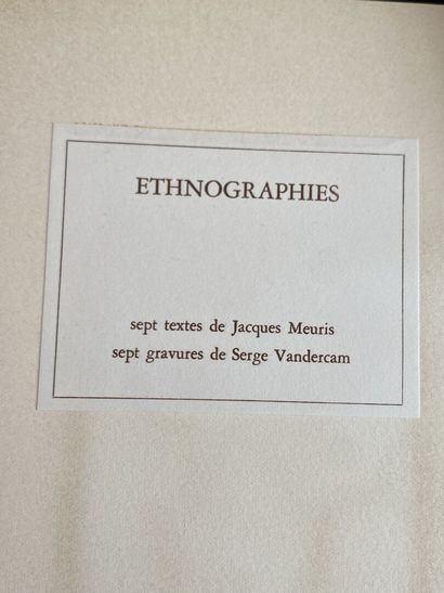 null Serge VANDERCAM (1924-2005)
Ethnographie, 1971
Texte du poète Jacques MEURIS...
