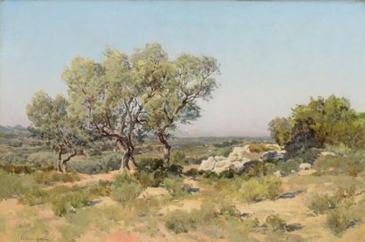 Théophile DECANIS (1847-1917) Théophile DECANIS (1847-1917) Ecole provençal "Paysage...