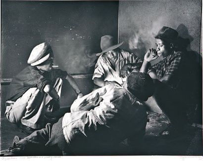 Jurgen SCHADEBERG Gamblers in a smoky corner in Sophiatown 40 x 50 cm
