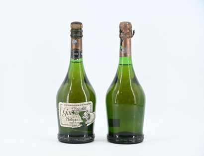null 2 bouteilles CHAMPAGNE "Clos des Goisses", Philipponnat (1 de 1978 ea, 1 SE...