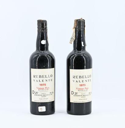 null 2 bouteilles PORTO "Vintage", Rebello Valente 1975 (Robertson bros)