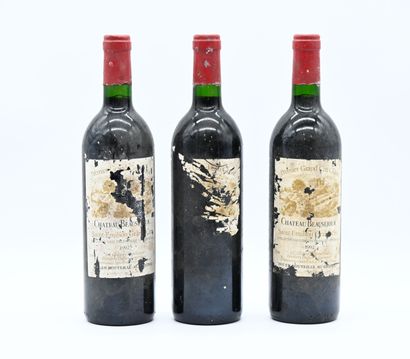 3 bouteilles CH. BEAUSÉJOUR-DUFFAU, 1° Grand...