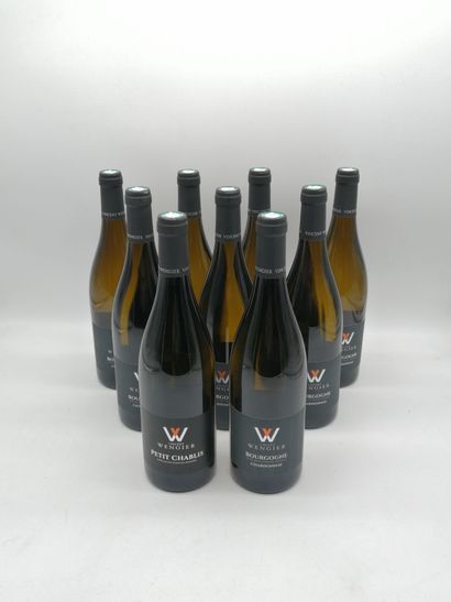 null 9 bouteilles BOURGOGNE "Chardonnay", Vincent Wengier 2020 (sauf 1 Petit Chablis...