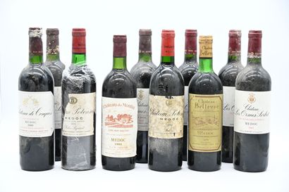 10 bouteilles MÉDOC (5 Les Ormes Sorbet 2000...