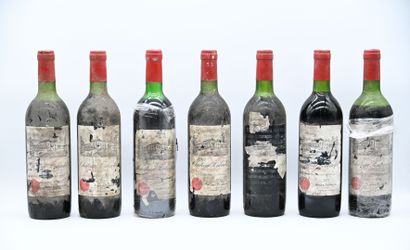 7 bouteilles CH. FONBADET, Pauillac 1979...