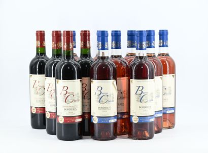 null 12 bts Baron Clarsac Bordeaux comprenant :
8 bts de clairet 2011
4 bts de rouge...
