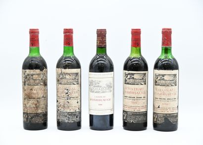 5 bouteilles CH. FOMBRAUGE, St-Émilion (ea,...