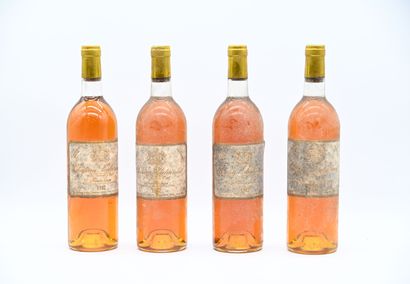 null 4 bottles CH. SUDUIRAUT, 1° cru Sauternes 1982 (ett, J)