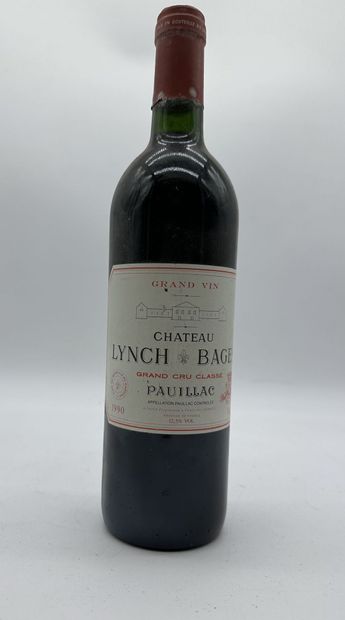 1 bouteille CH. LYNCH-BAGES, 5° cru Pauillac...
