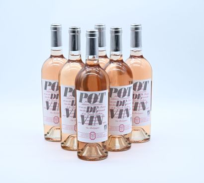 null 6 bottles ORGANIC WINE "Pot de Vin", Château Guilhem (rosé, shipped in 2021...