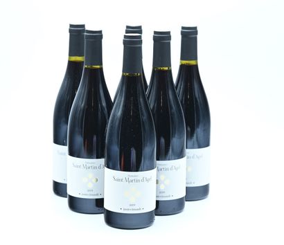 null 6 bottles CÔTES DE THONGUE "Juste Cinsault", Domaine Saint Martin d'agel 20...