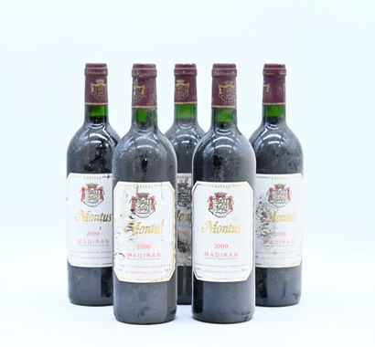 5 bouteilles MADIRAN Château Montus 2000...