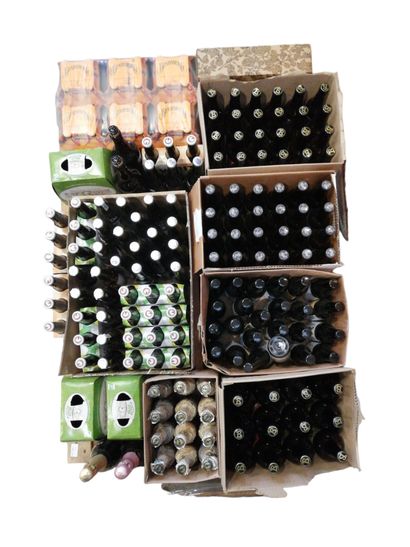 null PALETTE de BIERES avec et sans alcool comprenant environ 150 bouteilles des...