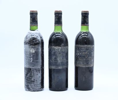 null 3 bouteilles de Saint Emilion, Clos des Jacobins, 1979 (3 EA, 2 TLB) 