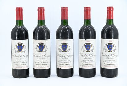 null 5 bts Château Saint Georges Côte de Pavie Jacques Masson 1988 Saint Emilion...