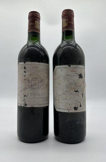 3 bouteilles CH. CHARMANT, Margaux 1986 (ea,...