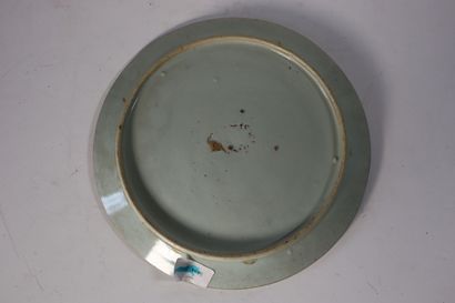 null CHINE, Epoque KANGXI (1662 - 1722)
Plaque ronde en porcelaine 
décorée en bleu...