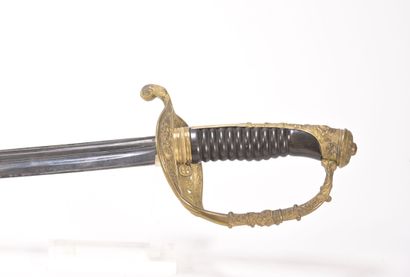 null Sabre d'officier de Marine du type 1837, fabrication de luxe, lame signée «...