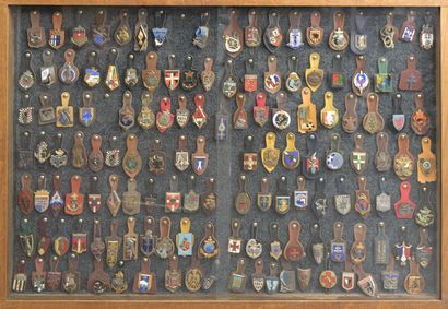 135 insignes régimentaires de l'armée françaises...