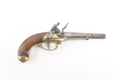 null Pistolet règlementaire Modèle 1777. Platine marquée Saint Étienne. Canon daté...