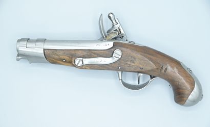 null Pistolet règlementaire de gendarmerie Modèle an 9. Platine marquée "Manufacture...