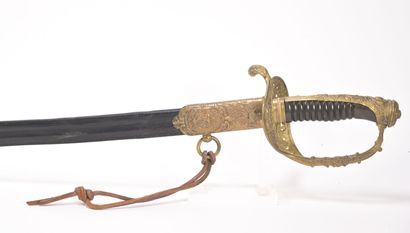 null Sabre d'officier de Marine du type 1837, fabrication de luxe, lame signée «...