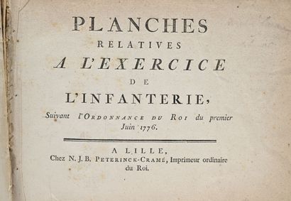 null - Planches relatives à l'exercice de l'infanterie, suivant l'ordonnance du roi...