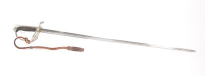 null Sabre d'officier modèle 1882, lame signée Backes-Delacour, avec suspente et...