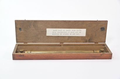 null Brass rolling ruler inscribed C. Models with patent number and British government...